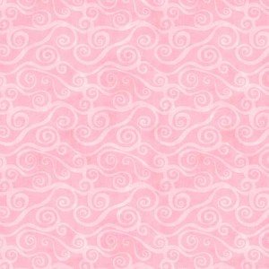 Pink Swirly Scroll 108in Wide Back Flannel 5752-300
